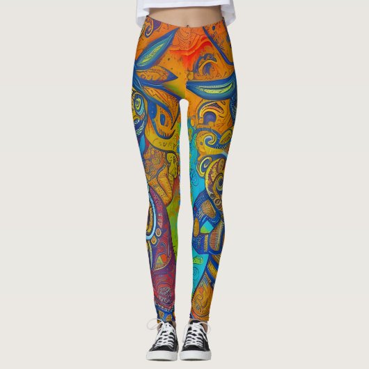 Prachtige traditionele Leggings (Voorkant)
