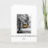 Prachtige tramlijn 28 in Lissabon Kaart (Achterkant)