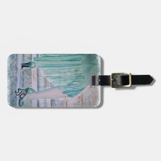 PRACHTIGE TRAP POSEREN GEPERSONALISEERD BAGAGELABE BAGAGELABEL (Voorkant horizontaal)