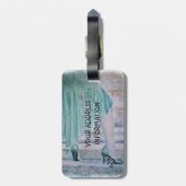 PRACHTIGE TRAP POSEREN GEPERSONALISEERD BAGAGELABE BAGAGELABEL (Achterkant verticaal)