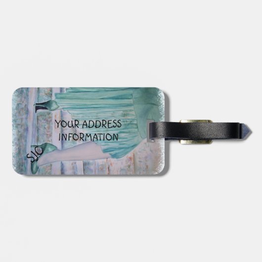 PRACHTIGE TRAP POSEREN GEPERSONALISEERD BAGAGELABE BAGAGELABEL (Achterkant horizontaal)