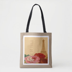 Prachtige trendy vintage Parijs en Eiffeltoren Tote Bag