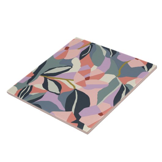 Prachtige , tropische Abstracte Tegeltje (Zijkant)