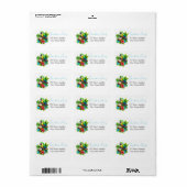 Prachtige tropische adresetiketten etiket (Full Sheet)