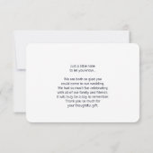 Prachtige Tropische Beach met een roeiboot bruilof Bedankkaart (Achterkant)