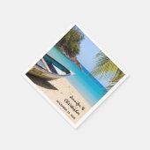 Prachtige Tropische Beach met een roeiboot bruilof Servet (Hoek)