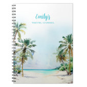 Prachtige tropische eiland strand w / naam Notitie Notitieboek (Voorkant)