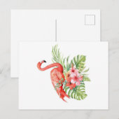 Prachtige tropische flamingo| Geweldige geschenk Aankondigingskaart (Voorkant / Achterkant)