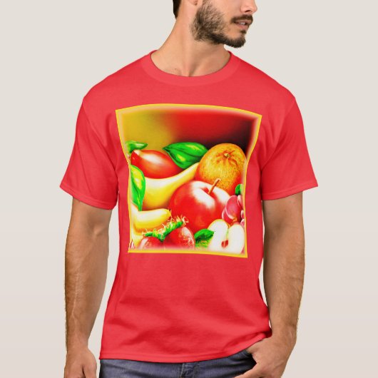 Prachtige Tropische groeten schilderen. Bestel nu T-shirt (Voorkant)