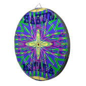 Prachtige tropische Hakuna Matata Kanga kunstwerk. Dartbord (Voorkant Rechts)