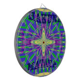 Prachtige tropische Hakuna Matata Kanga kunstwerk. Dartbord (Voorkant Links)