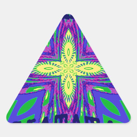 Prachtige tropische Hakuna Matata Kanga kunstwerk. Sticker (Voorkant)