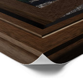 Prachtige Tropische palmbomen die het venster van  Poster (Hoek)