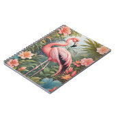 Prachtige tropische roze flamingo vogel notitieboek (Linkerzijde)
