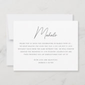 Prachtige tropische strand bruiloft dank u kaart (Voorkant)