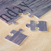 Prachtige tropische strand oceaan vakantie verjaar legpuzzel (Zijkant)