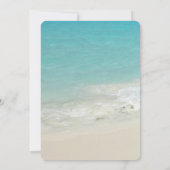 Prachtige tropische strand Ocean Paradise Wedding Kaart (Achterkant)
