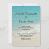 Prachtige tropische strand Ocean Paradise Wedding Kaart (Voorkant)