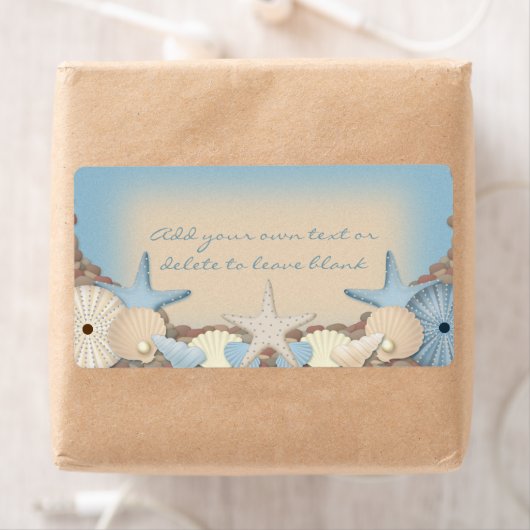 Prachtige tropische themastralen etiket (Insitu)