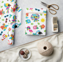 Prachtige Tropische vogels, kleurrijk paradijs Cadeaupapier