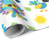 Prachtige Tropische vogels, kleurrijk paradijs Cadeaupapier (Rol Hoek)