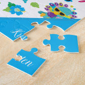 Prachtige Tropische vogels, kleurrijk paradijs Legpuzzel (Zijkant)