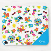 Prachtige Tropische vogels, kleurrijk paradijs Muismat (Voorkant)