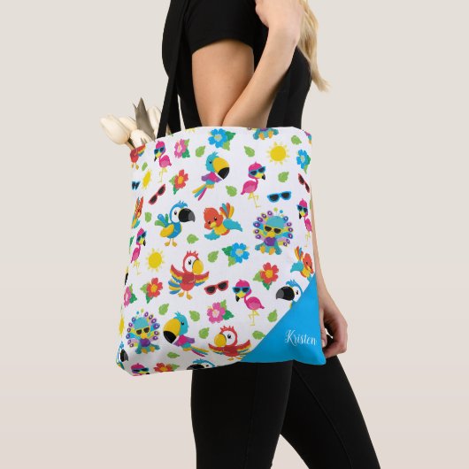 Prachtige Tropische vogels, kleurrijk paradijs Tote Bag (Dichtbij)