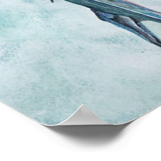 Prachtige tropische vogels poster (Hoek)