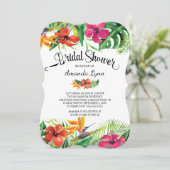 Prachtige tropische Vrijgezellenfeest Kaart (Staand voorkant)