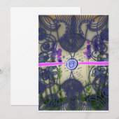 Prachtige trouwkaarten aankondiging (Voorkant / Achterkant)