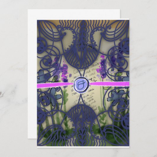 Prachtige trouwkaarten aankondiging (Voorkant / Achterkant)