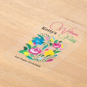 Prachtige tuin. Acryluitnodiging Acryl Uitnodigingen (Laagn)