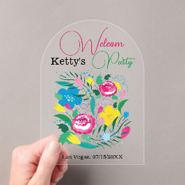 Prachtige tuin. Acryluitnodiging Acryl Uitnodigingen