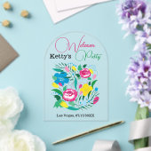 Prachtige tuin. Acryluitnodiging Acryl Uitnodigingen (Insitu (Huwelijk))