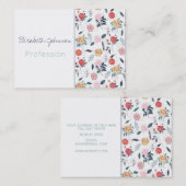 Prachtige tuin bloemen botanisch visitekaartje (Voorkant / Achterkant)