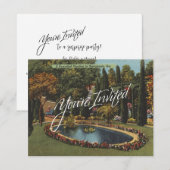 Prachtige Tuin Savannah GA Art Briefkaart Party (Voorkant / Achterkant)