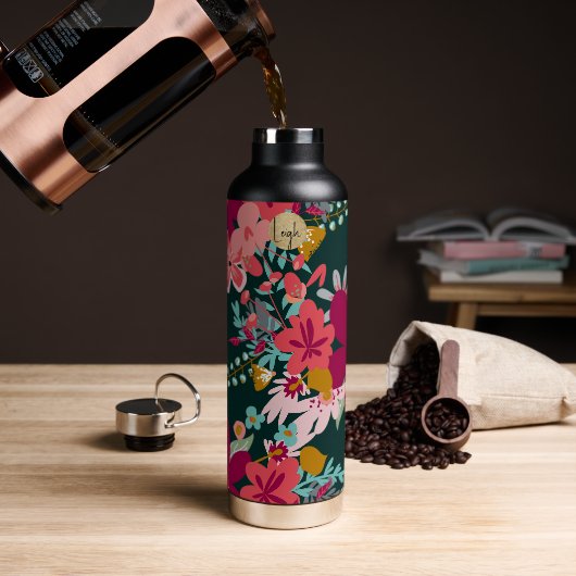 Prachtige Tuin Vreugde Waterfles (Koffie (Gedraaid)  )