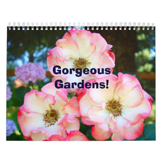 Prachtige tuinen! Calenda Aangepaste bloementuin Kalender (Hoes)