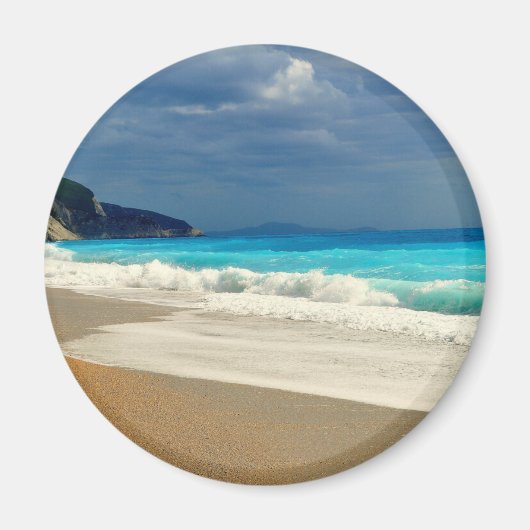 Prachtige Turquoise Blue Zee tropische fotografie Magneet (Voorkant)