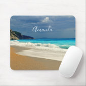 Prachtige Turquoise Blue Zee tropische fotografie Muismat (Met muis)