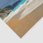 Prachtige Turquoise Blue Zee tropische fotografie Tissuepapier (Detail)