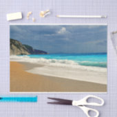 Prachtige Turquoise Blue Zee tropische fotografie Tissuepapier (Craft)