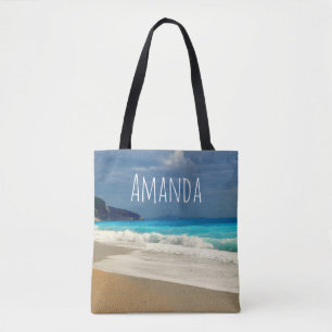 Prachtige Turquoise Blue Zee tropische fotografie Tote Bag