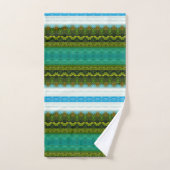 Prachtige turquoise handdoek set (Handdoek)