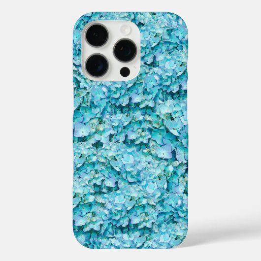 Prachtige, turquoise hortensia bloemen Case-Mate iPhone case (Achterkant)