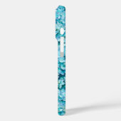 Prachtige, turquoise hortensia bloemen Case-Mate iPhone case (Achterkant / Links)