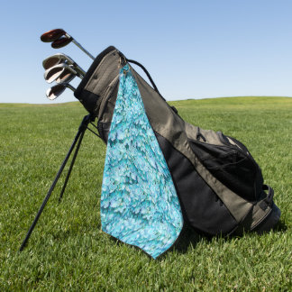 Prachtige, turquoise hortensia bloemen golfhanddoek