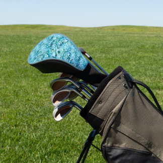 Prachtige, turquoise hortensia bloesems golfheadcover