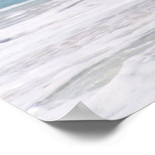 Prachtige Turquoise Wave Poster (Hoek)